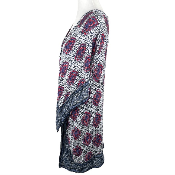 Express Pattern Swim Cover Blue Red One Size Fits Most - Picture 2 of 5